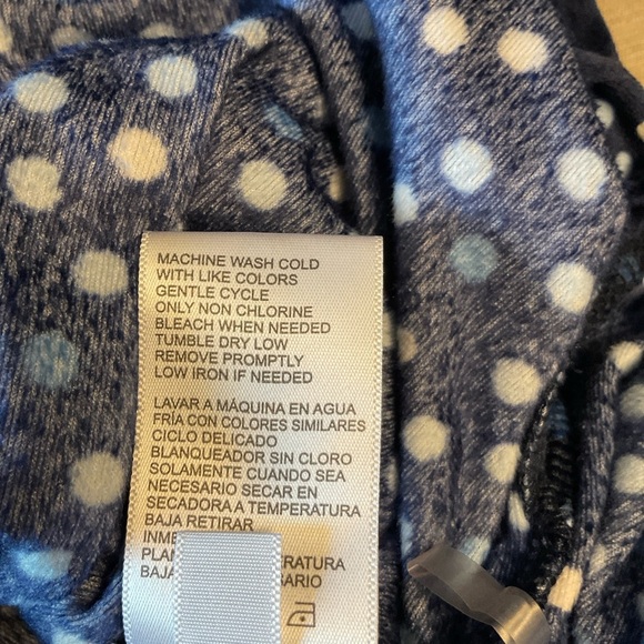 Nautica Navy Blue Button-Up with Polka Dots - Picture 8 of 8